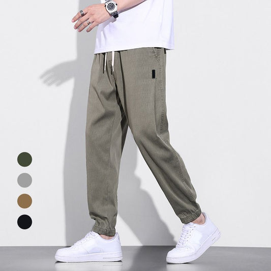 Joggers casuales transpirables con cordón elástico para hombre