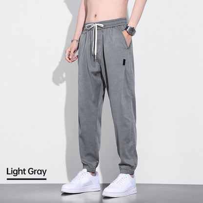 Joggers casuales transpirables con cordón elástico para hombre