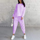 ⏰Zeitlich begrenztes Angebot: 50 % RABATT💕Damen Langarm-Sweatshirts mit unregelmäßigem Saum & Hosen-Set
