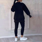 🔥Kauf 2 Artikel versandkostenfrei🧘‍♀️ Lässiges Sweatshirt-Leggings-Set – Ultraweiches Jersey, Moderne Passform & Perfekt für Alltag, Sport oder Entspannung 🏃‍♀️📦
