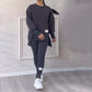 🔥Kauf 2 Artikel versandkostenfrei🧘‍♀️ Lässiges Sweatshirt-Leggings-Set – Ultraweiches Jersey, Moderne Passform & Perfekt für Alltag, Sport oder Entspannung 🏃‍♀️📦