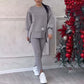 🔥Kauf 2 Artikel versandkostenfrei🧘‍♀️ Lässiges Sweatshirt-Leggings-Set – Ultraweiches Jersey, Moderne Passform & Perfekt für Alltag, Sport oder Entspannung 🏃‍♀️📦