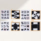 🎉🌸Kreatives Lernpuzzleset für Kinder in Schwarz und Weiß