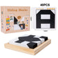 🎉🌸Kreatives Lernpuzzleset für Kinder in Schwarz und Weiß