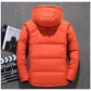 Weißer Entendaunenparka für Männer - Warme Winterjacke- Kostenlose Lieferung