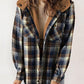 🔥HEISSER VERKAUF 49% RABATT🔥Damen Herbst und Winter verdickter Flanell langärmelige karierte Kapuzenjacke
