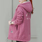 [Wintergeschenk] Warme Winterjacke aus Kunstlammfell für Damen