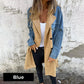 🥰 zeitlich begrenztes preisliches Angebot 🥰Mittellanger Trenchcoat mit Denim-Jeans-Nähten