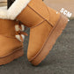 🎀Weihnachts-Specials🎁Klassische Plateau-Schneestiefel für Frauen mit Plüsch-Schleife