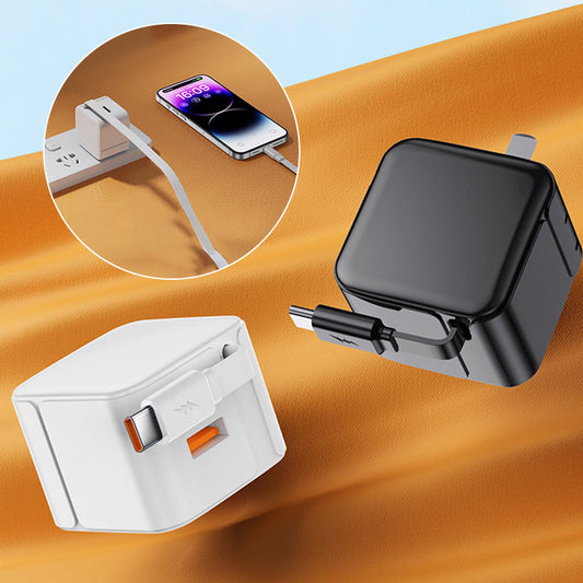 50% OFF🎉PD 20W Schnellladegerät mit einziehbarem Kabel