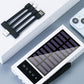 10000mAh tragbare Solar-Powerbank mit eingebautem Kabel und LED-Licht
