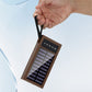 10000mAh tragbare Solar-Powerbank mit eingebautem Kabel und LED-Licht