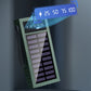 10000mAh tragbare Solar-Powerbank mit eingebautem Kabel und LED-Licht