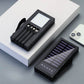 10000mAh tragbare Solar-Powerbank mit eingebautem Kabel und LED-Licht