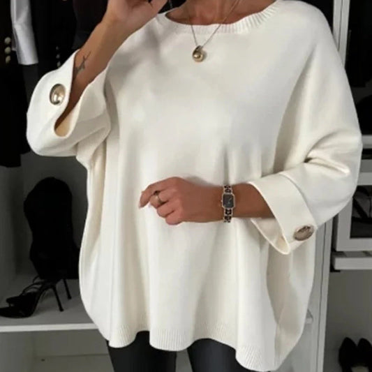 👚HEISSER VERKAUF 50%  - Klassisches, einfarbiges Strickoberteil für Damen