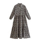 Women’s Trendy Print Long Sleeve Loose Fit Dress
