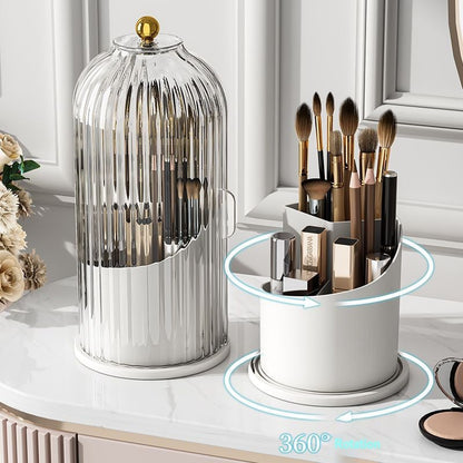 💄Multifunktions-Organizer: Zahnbürstenhalter & Aufbewahrung für Make-up Pinsel & Lippenstifte🏡
