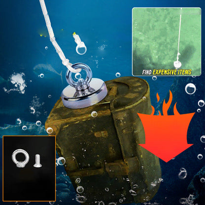 🔥Tiefwasser-Magnetbergung Gold, Silber, Schatz, Münze Magnet Set