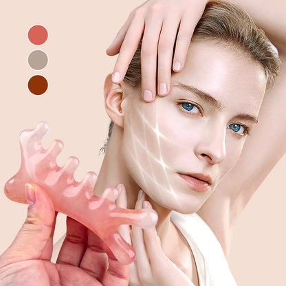 🩷Multifunktionaler Kopfhautmassage-Kamm und Gua Sha Werkzeug