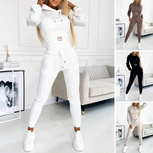 Zweiteiliger Damen-Trainingsanzug mit Kapuze🔥Kauf 2 Artikel versandkostenfrei