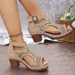 🔥Bequeme und stylische orthopädische Sandalen mit offenem Zehenbereich und hohem Absatz