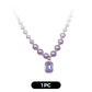 💜Elegant Purple Imitation Pearls Necklace with Pendant