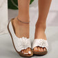 🌸 Zehenfreie Damen-Sandalen mit Blumenmuster – Gel-Einlage, Fußgewölbe-Stützung, rutschfeste Sohle. 💖