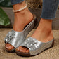 🌸 Zehenfreie Damen-Sandalen mit Blumenmuster – Gel-Einlage, Fußgewölbe-Stützung, rutschfeste Sohle. 💖