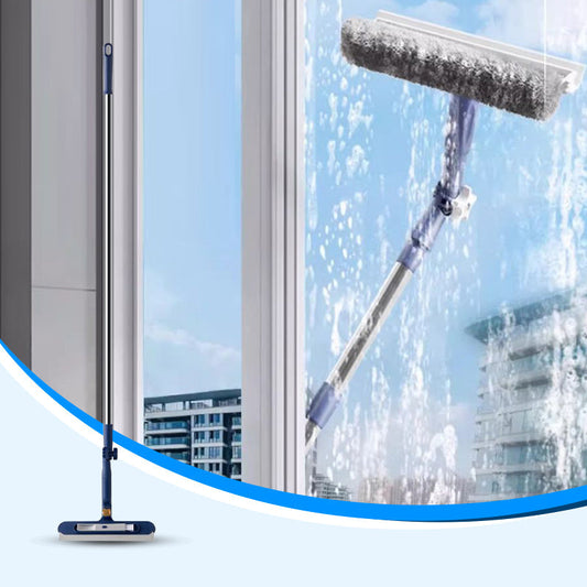 🎉Heißer Verkauf 50% RABATT✨Fensterreinigungsrakel für Hochhausfenster – Mühelos &amp; Streifenfrei!