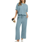 ✨Neuankömmling ✨Weiches, lässiges Set aus Oberteil und Hose für Damen