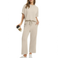 ✨Neuankömmling ✨Weiches, lässiges Set aus Oberteil und Hose für Damen