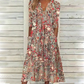 🌸 Lockeres V-Ausschnitt-Kleid mit Blumenprint – vielseitig kombinierbar, entspannte Passform für jeden Anlass. ✨