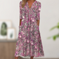 🌸 Lockeres V-Ausschnitt-Kleid mit Blumenprint – vielseitig kombinierbar, entspannte Passform für jeden Anlass. ✨