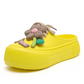 💖 Bequeme Slip-On-Pantoletten mit Blumen-Schmuck