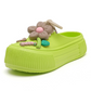 💖 Bequeme Slip-On-Pantoletten mit Blumen-Schmuck