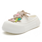 💖 Bequeme Slip-On-Pantoletten mit Blumen-Schmuck