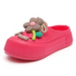 💖 Bequeme Slip-On-Pantoletten mit Blumen-Schmuck