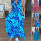 Ärmelloses modisches Maxikleid mit Print für Damen
