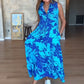 Ärmelloses modisches Maxikleid mit Print für Damen