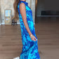 Ärmelloses modisches Maxikleid mit Print für Damen