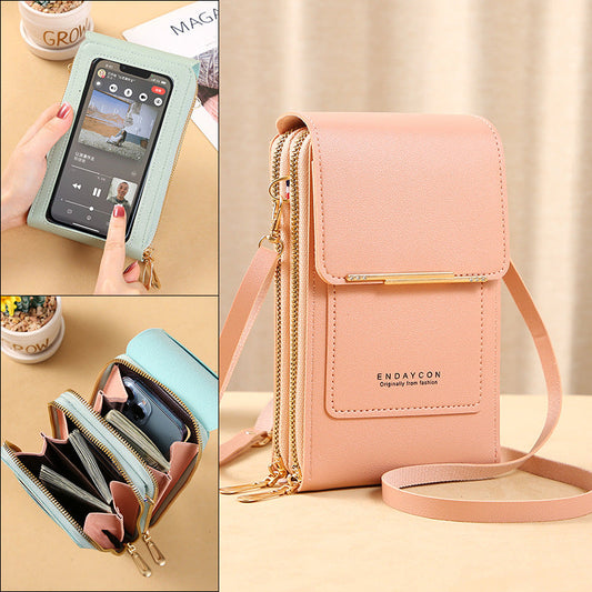 ✨️SONDERANGEBOT 2026 – 50 % RABATT👜 📱Damen-Umhängetasche mit Touchscreen – Smartphone-Ladefunktion, Diebstahlschutz & wasserabweisend