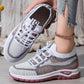 📢📢50%Rabatt!!!🎉👟 Damen Laufschuhe mit Schnürung – Atmungsaktives Mesh – Gepolsterte Sohle – Rutschfest & Leicht – Für Sport & Freizeit