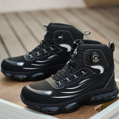 Hochgeschlossene, durchstichsichere Sicherheitsschuhe