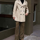 Herren Slim-Fit Trenchcoat im Zweireiher-Stil