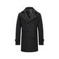 Herren Slim-Fit Trenchcoat im Zweireiher-Stil