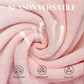 Damen Fleece Morgenmantel – Warmer Winter Bademantel mit Langarm, Französischer Vintage-Stil, Flauschiger Hausmantel für Zuhause