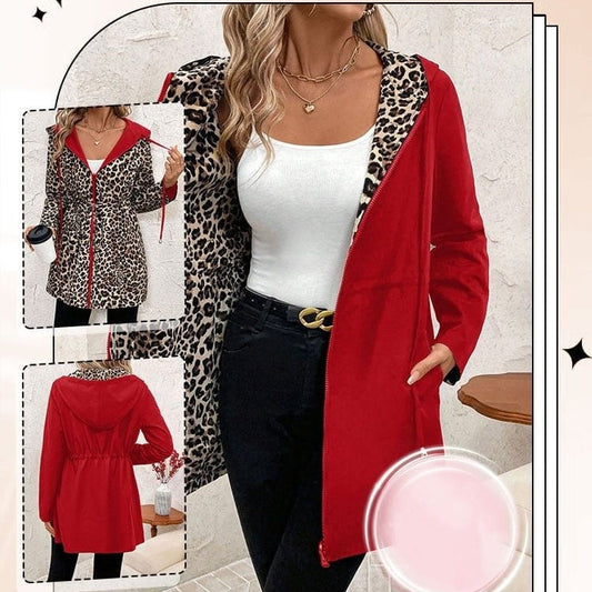 Wendbare Kapuzenjacke mit Reißverschluss für Damen✈️Kostenloser Versand bei 2 Einkäufen