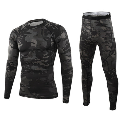 Thermounterwäsche-Set für Herren in Camouflage-Optik