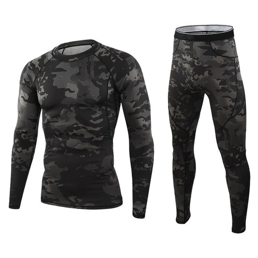 Thermounterwäsche-Set für Herren in Camouflage-Optik