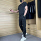 Zweiteiliges Sport-Set für Herren: Kurzarm-T-Shirt & Lange Hose🔥Kostenloser Versand🔥